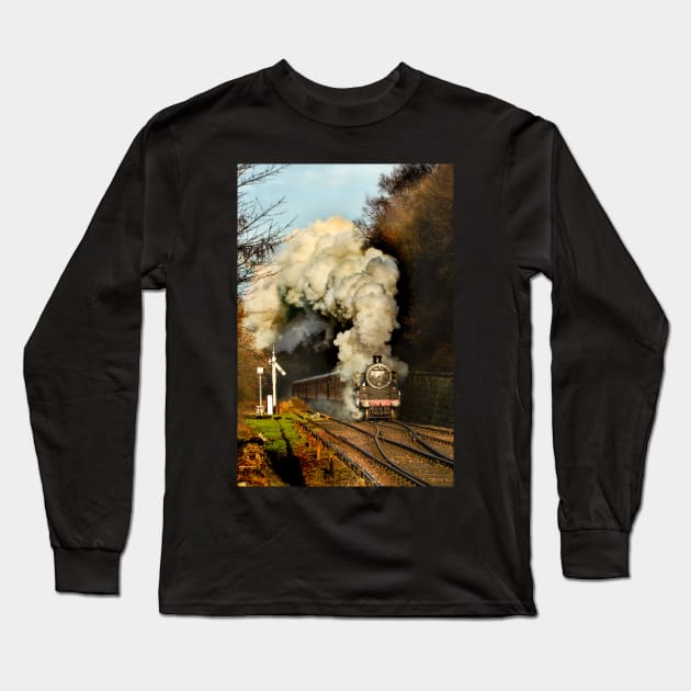 Steaming Long Sleeve T-Shirt by davehudspeth